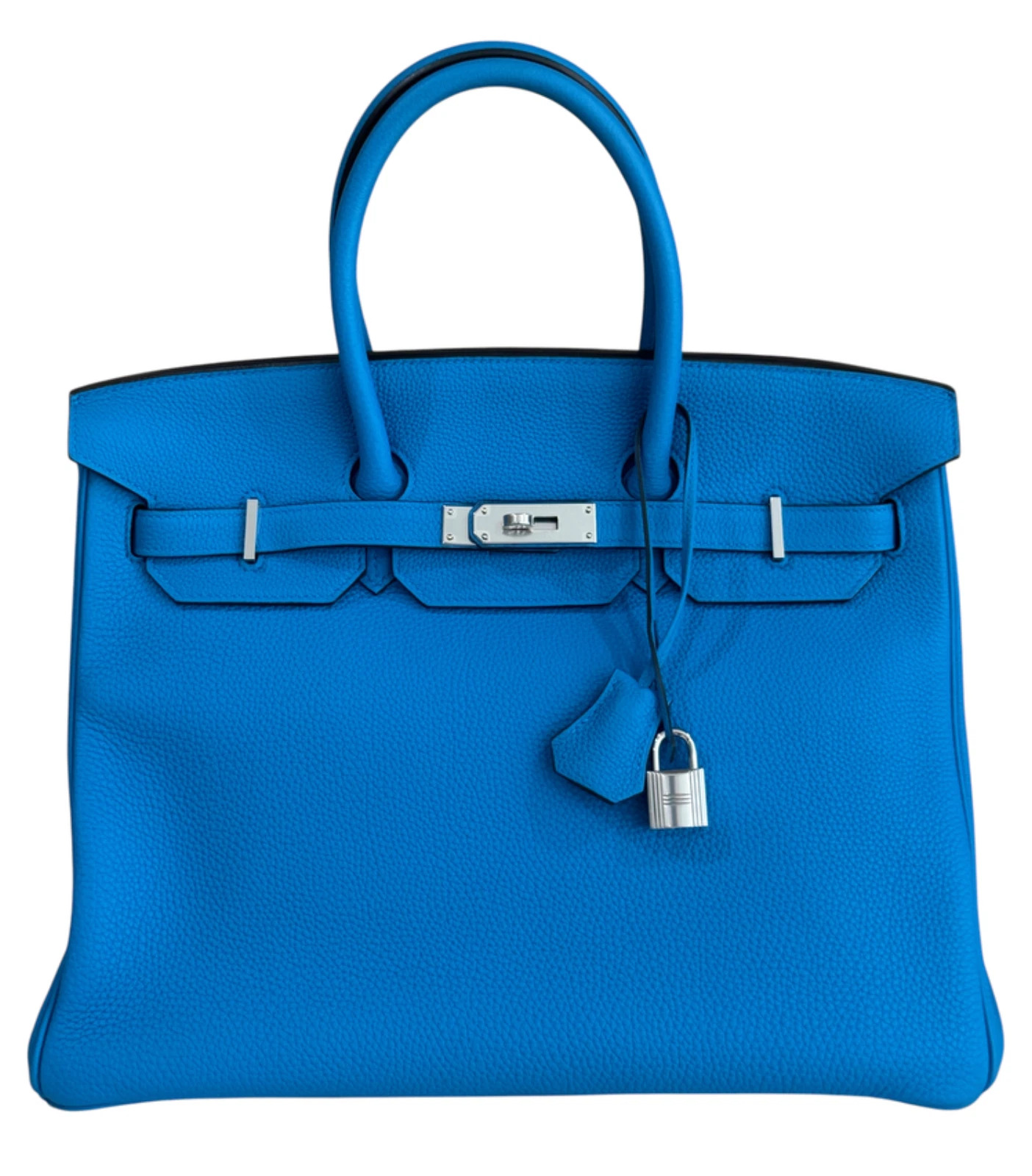 Hermès Bleu Zanizibar And Malachite Verso Epsom Birkin 35