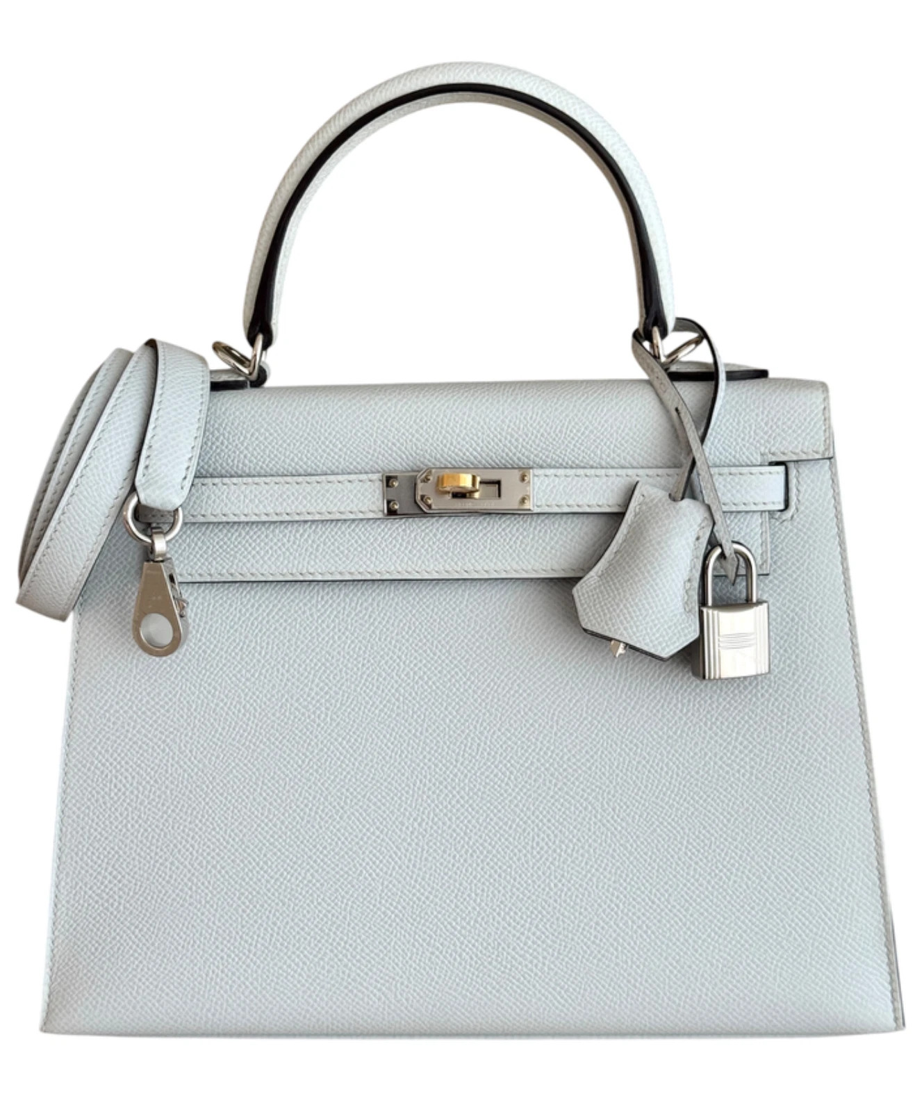Hermès Gris Platine Epsom Sellier Kelly 25 Electrum Hardware, 2024