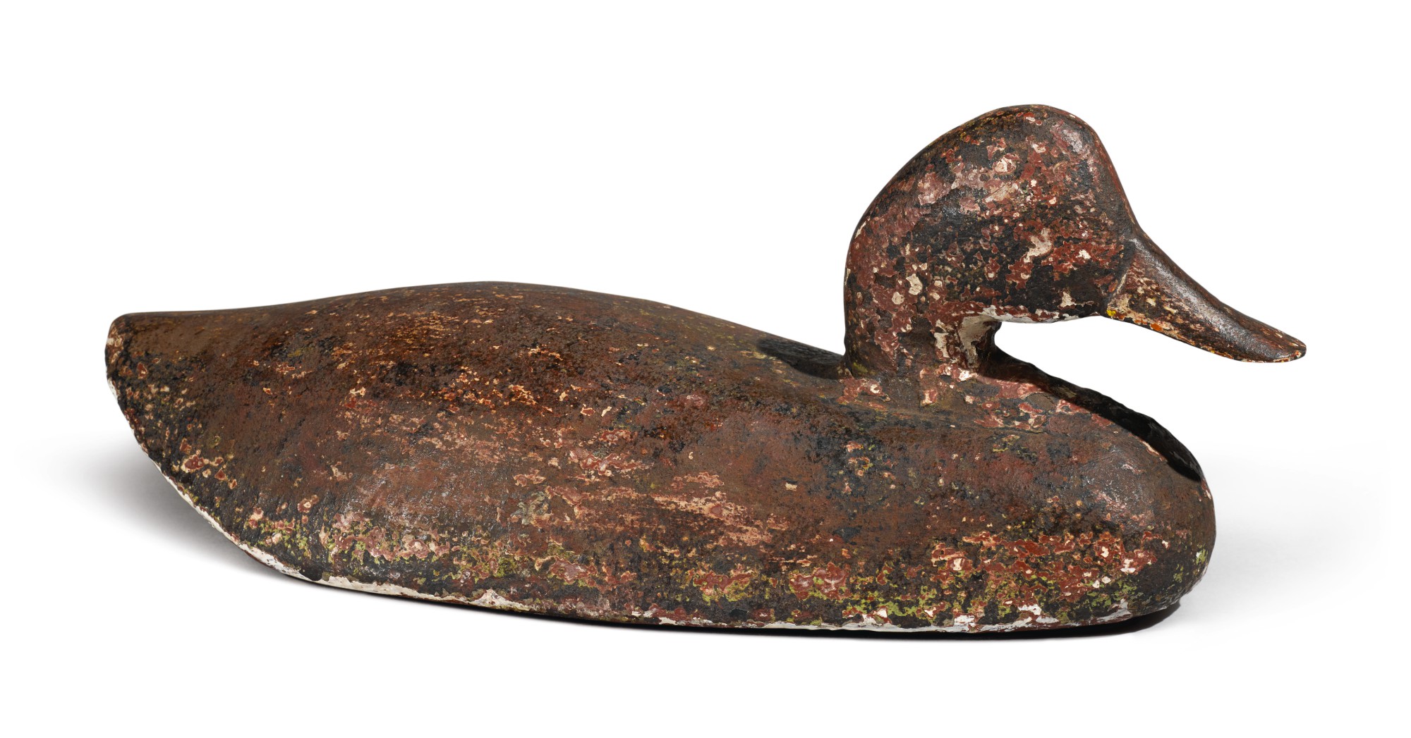 American Cast Iron Canvasback Duck Sink Weight, late 19th Century