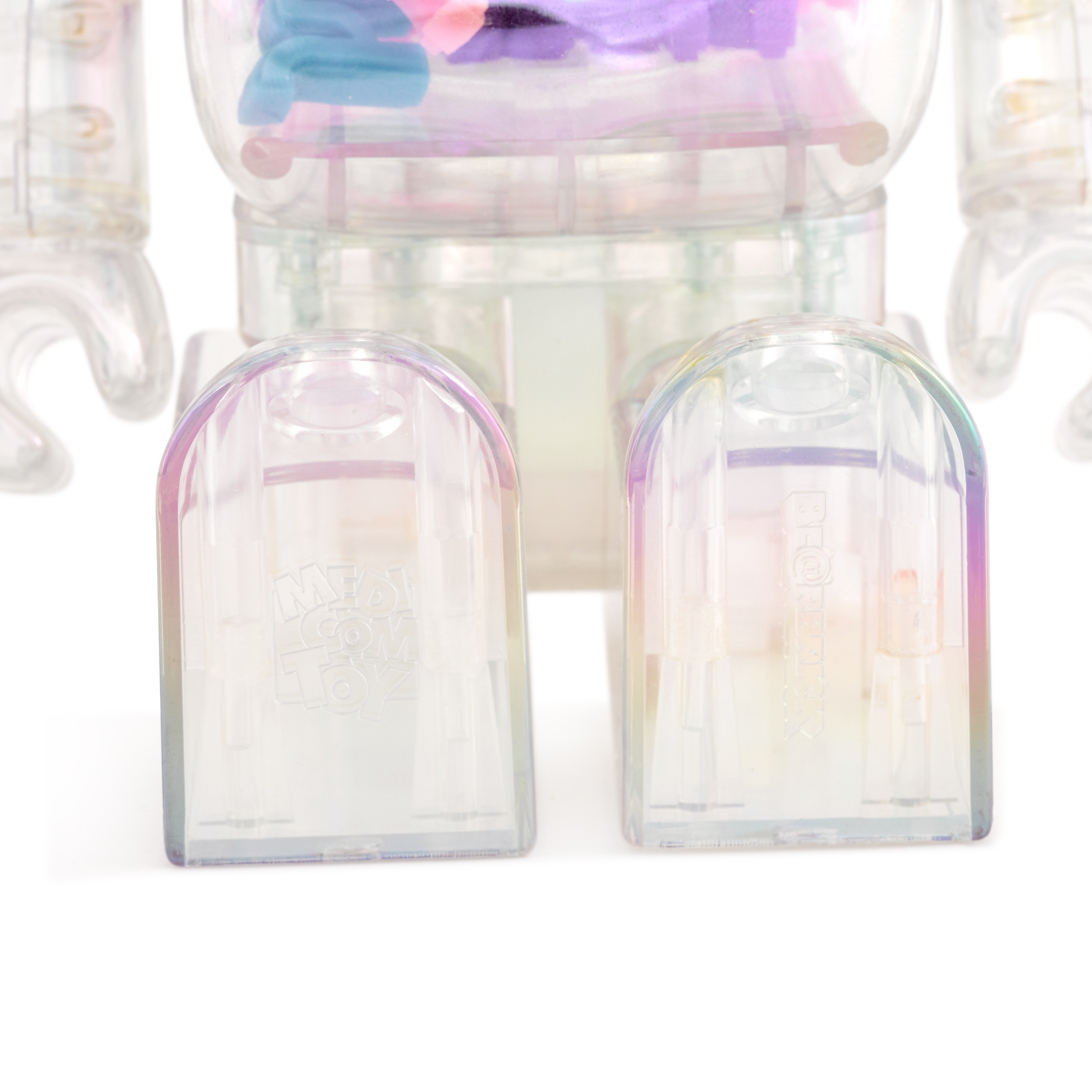 Medicom Toy BEARBRICK X-Girl Iridescent Set 100% And 400