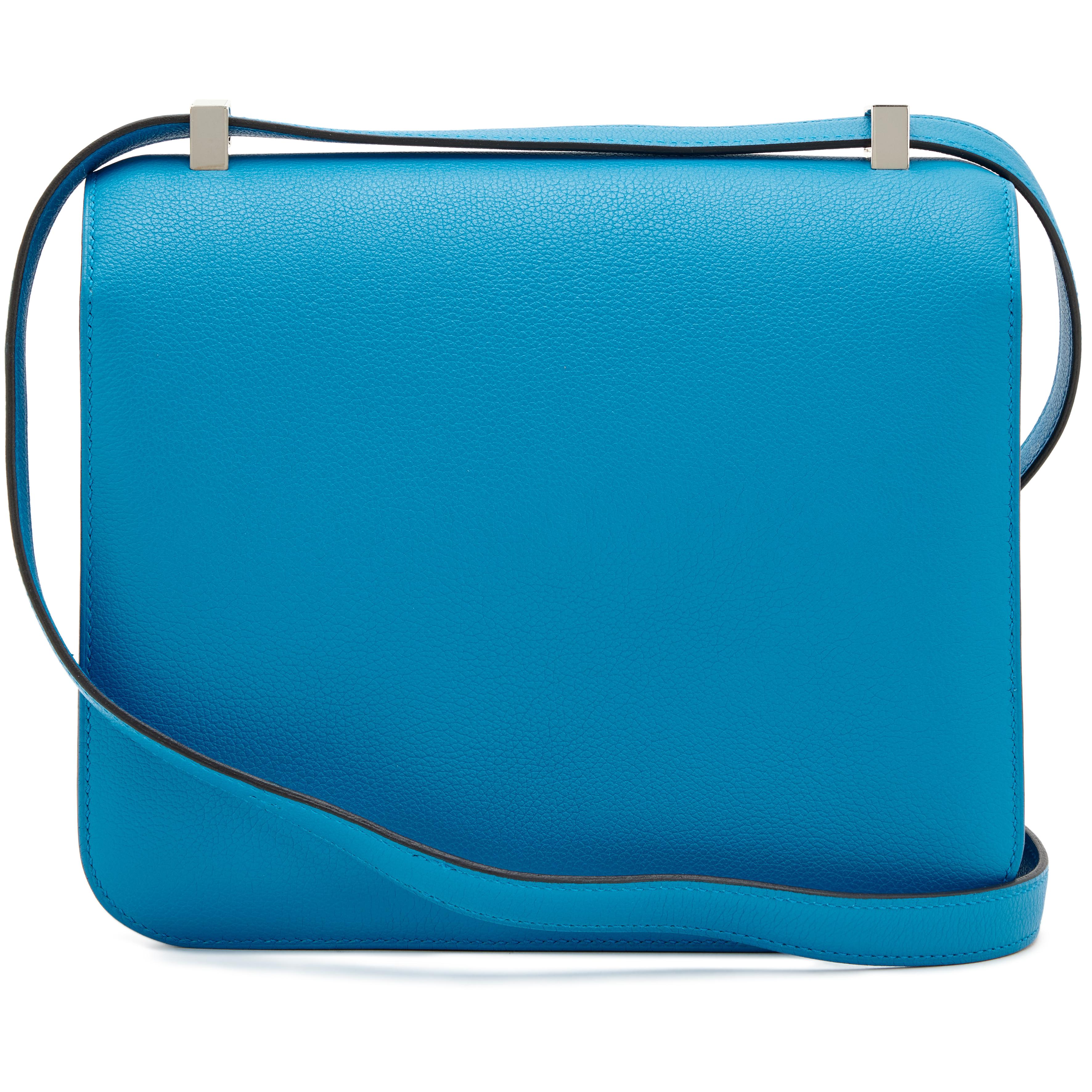 Hermès Bleu Zanzibar Evercolor Constance 24 Palladium Hardware