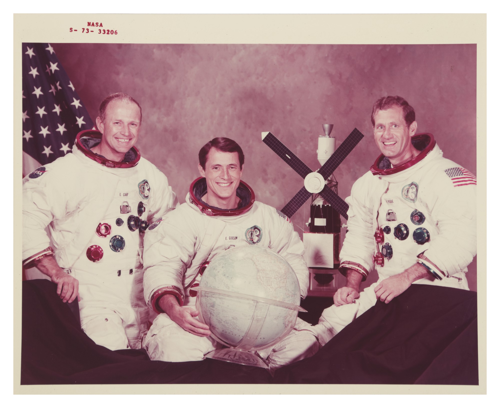 [SKYLAB 4] THE CREW. VINTAGE NASA 