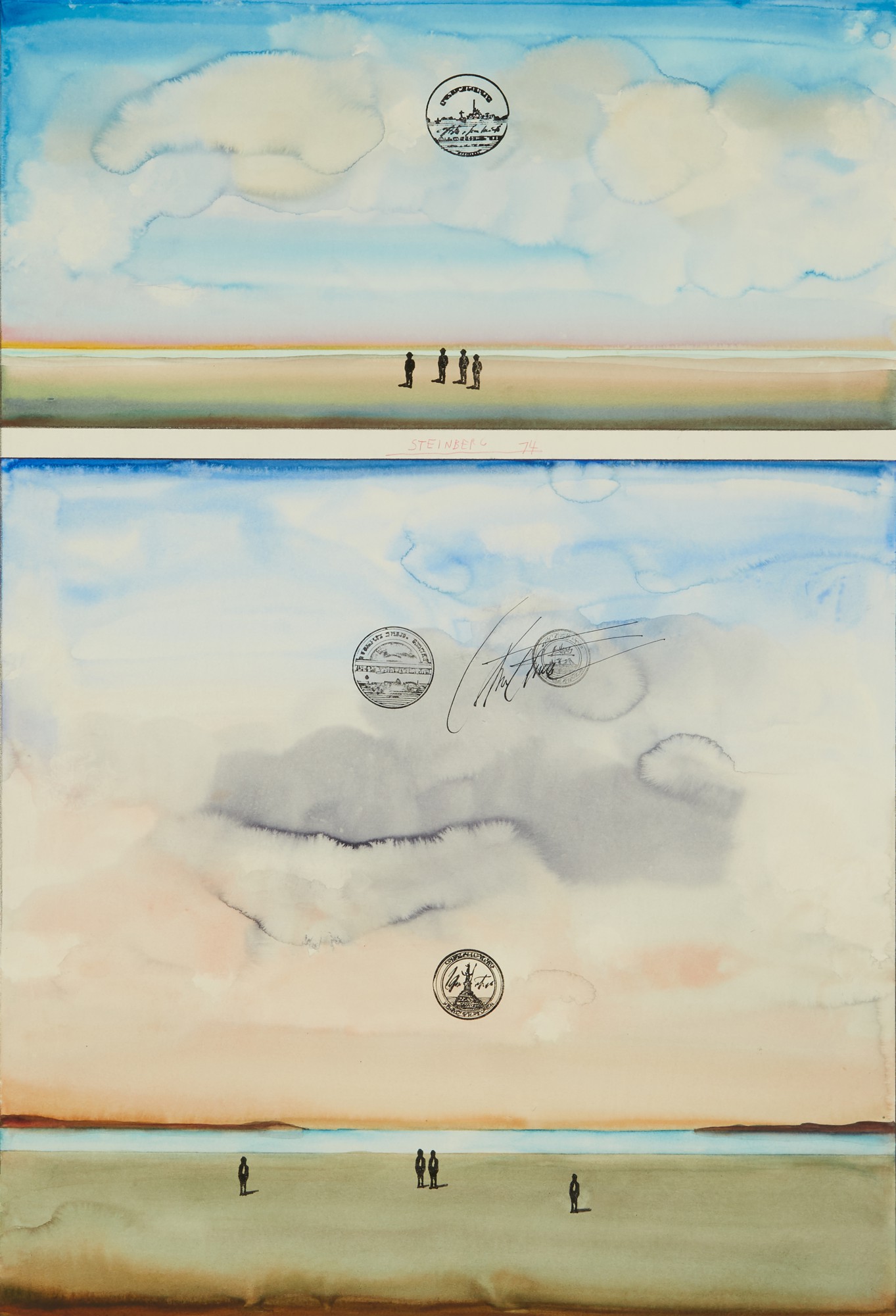 SAUL STEINBERG UNTITLED Contemporary Art Online Contemporary Art L19620 B4mnx 1