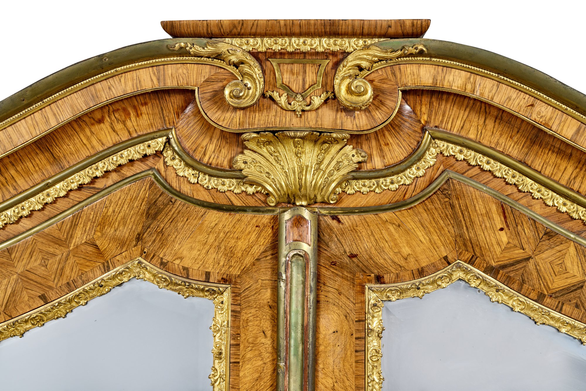 An Important Saxon Rococo Gilt-Bronze Mounted and Brass Inlaid Rosewood ...