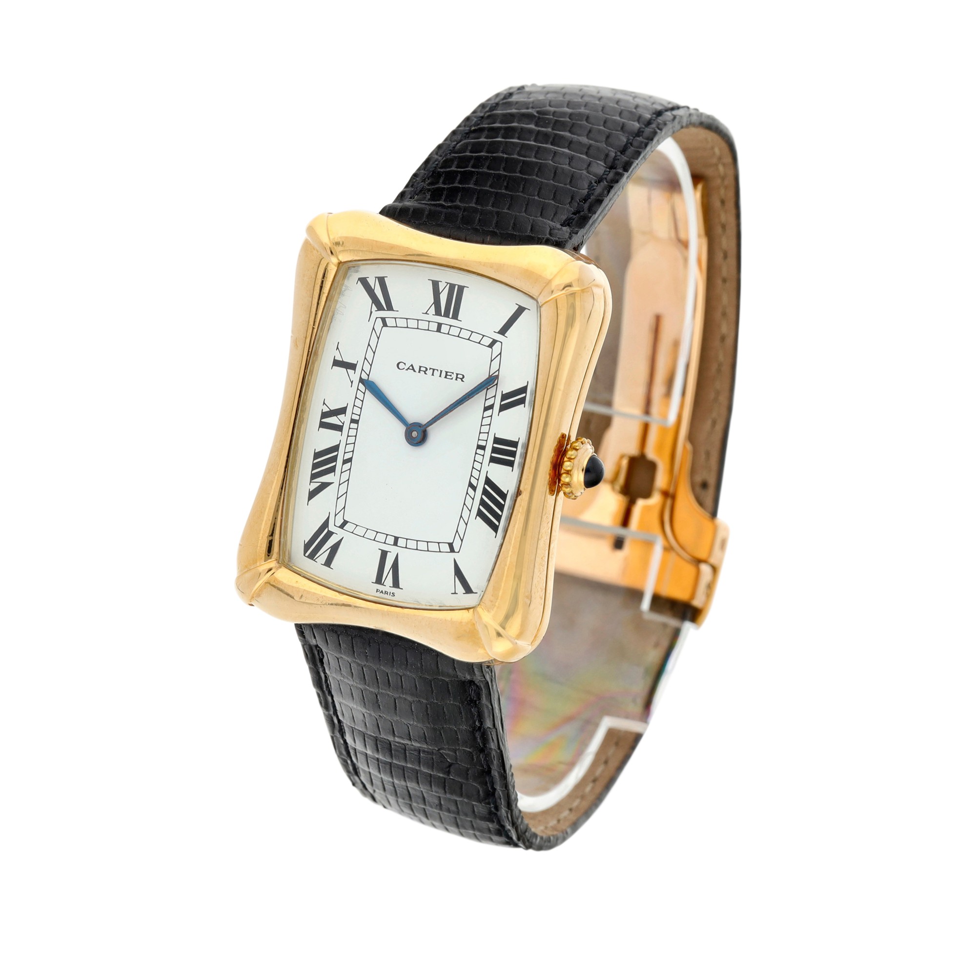Coussin, A yellow gold rectangular wristwatch, Circa 1970 | Fine ...