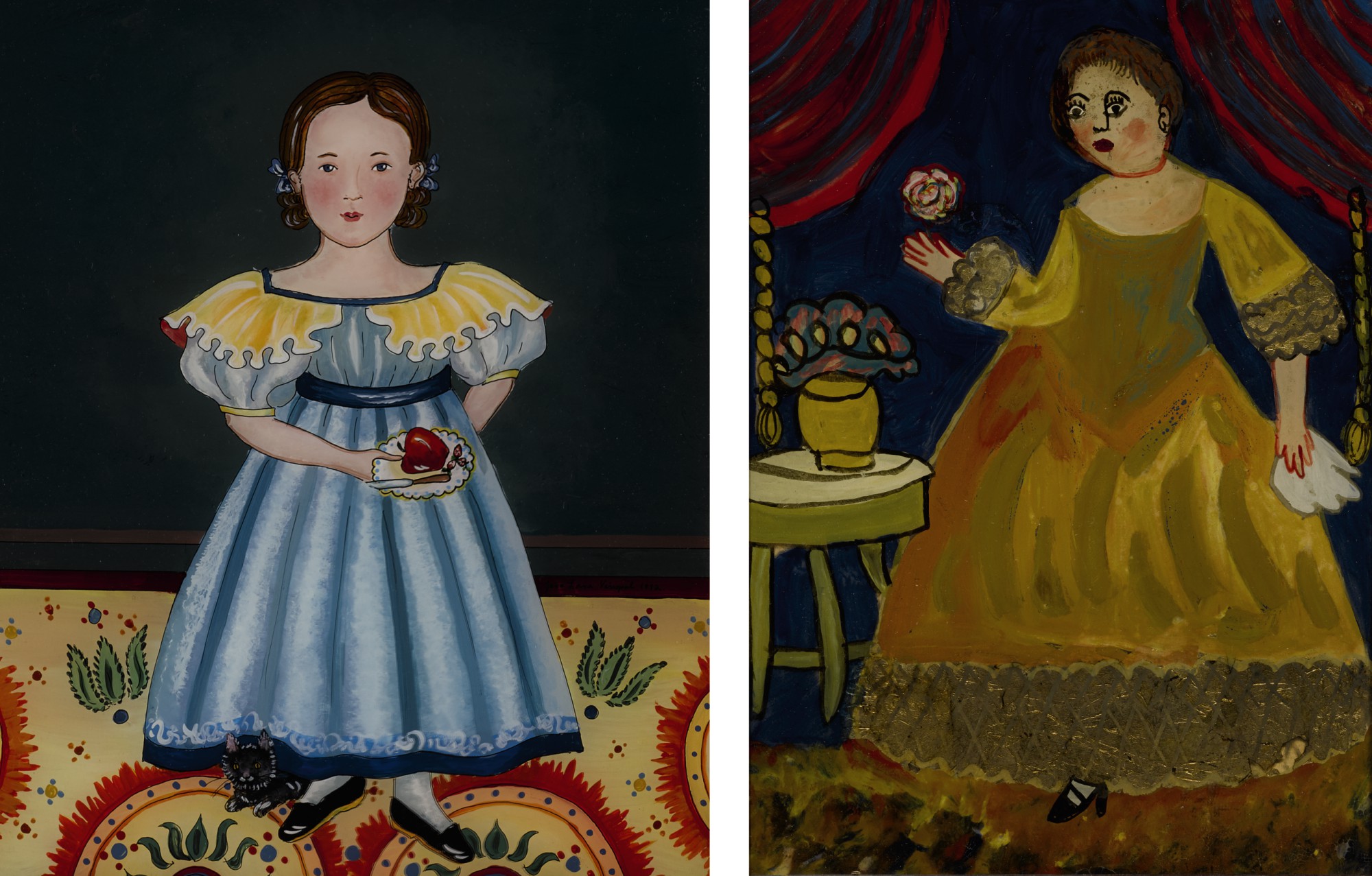 JANA VINOPAL | YOUNG AMERICAN GIRL HOLDING FRUIT WITH A CAT | A New