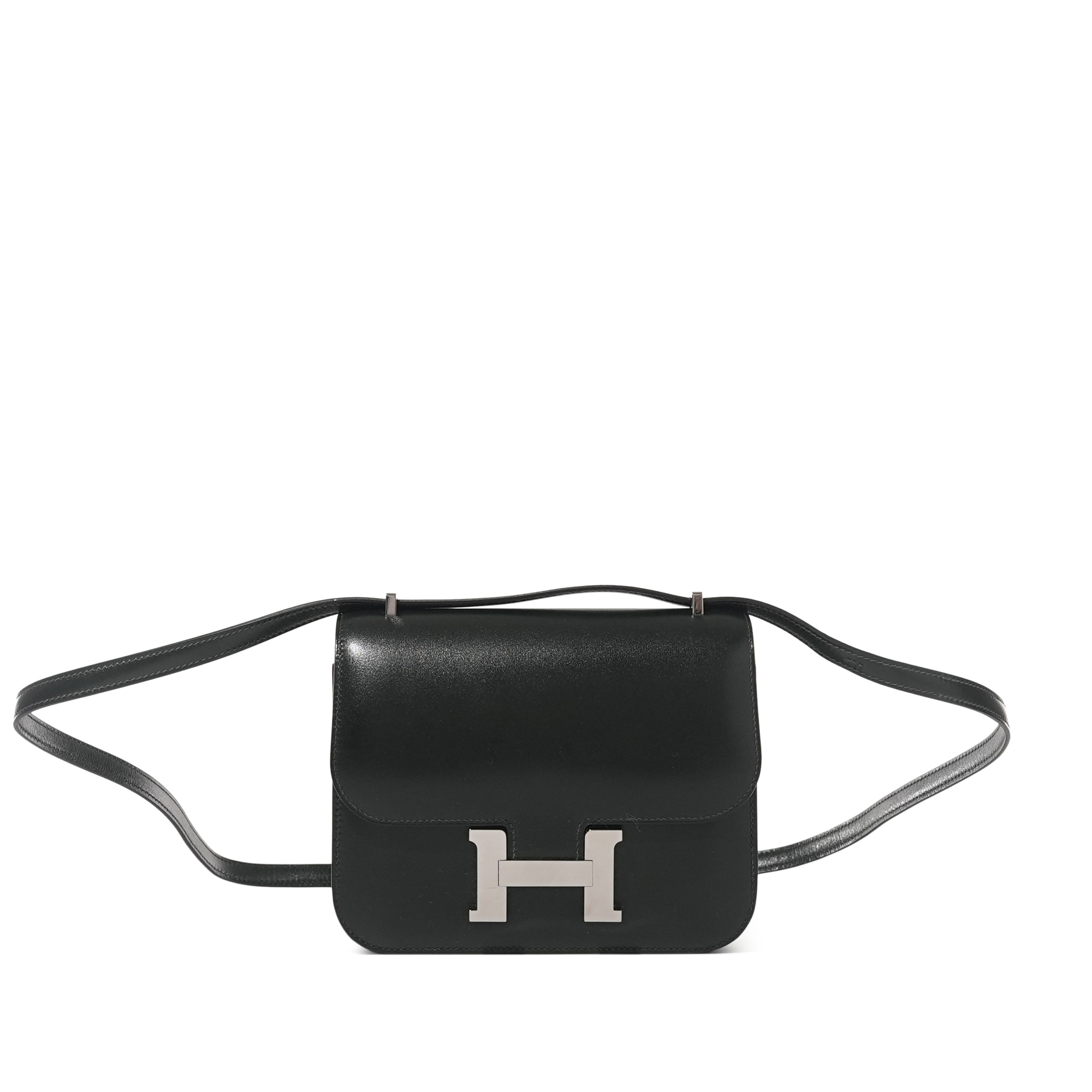 Hermès Vert Fonce Box Mini Constance 18 Palladium Hardware, 2023