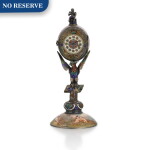 A SILVER AND ENAMEL TIMEPIECE, HERMANN BÖHM, VIENNA, CIRCA 1870