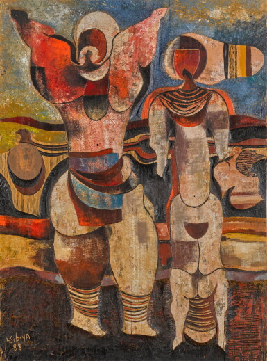 View full screen - View 1 of Lot 107. Zulu Couple.