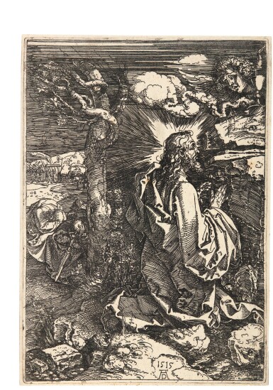 View full screen - View 1 of Lot 18. ALBRECHT DÜRER | CHRIST ON THE MOUNT OF OLIVES (B., M., HOLL. 19).