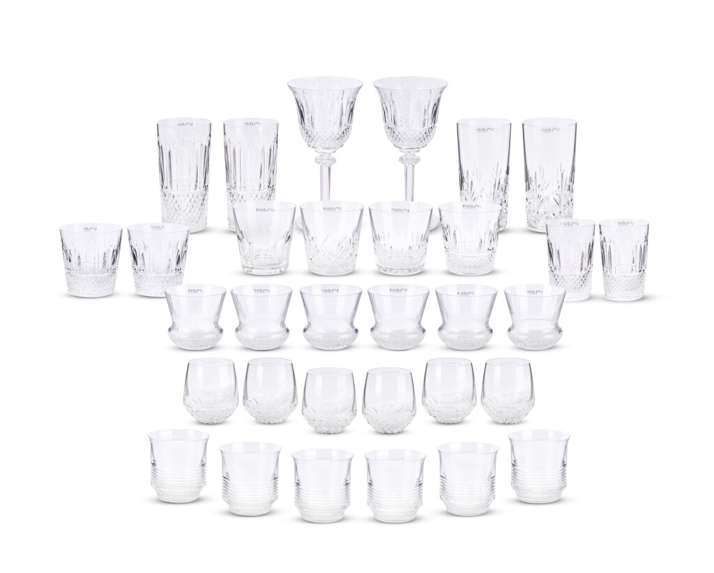 View full screen - View 1 of Lot 689. Set of Thirty Two Crystal Barware.