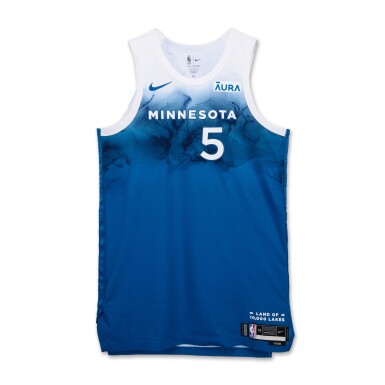 View full screen - View 1 of Lot 44. Anthony Edwards Game Worn ‘Skills Challenge’ City Edition Complete Uniform.