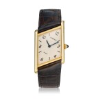 Reference 2488 Tank Asymétrique A limited edition yellow gold asymmetric wristwatch, Made in 1996