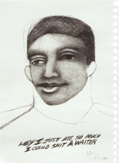 View full screen - View 1 of Lot 345. Untitled (Hey I just ate...).