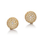 Pair of Diamond Ear Clips | 海瑞溫斯頓 | 鑽石 耳環
