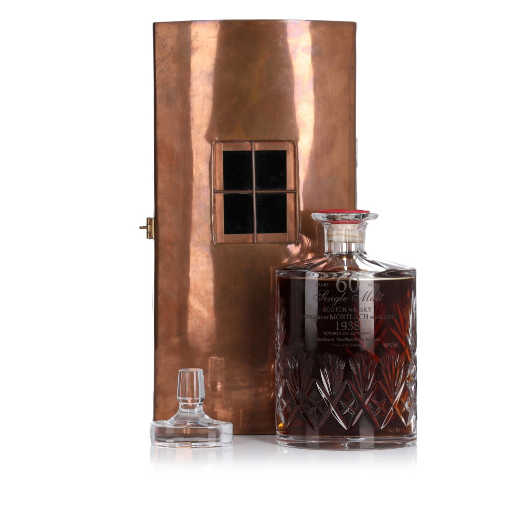 View full screen - View 1 of Lot 52. Mortlach Gordon & MacPhail 60 Year Old 40.0 abv 1938 (1 BT 70cl).