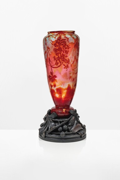 View full screen - View 1 of Lot 78. Branches de marronnier vase, 1900.