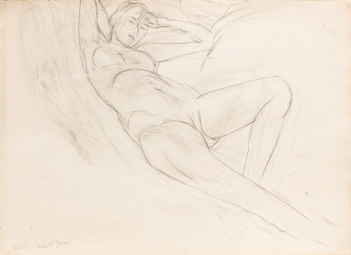 View full screen - View 1 of Lot 185. Femme nue allongée.