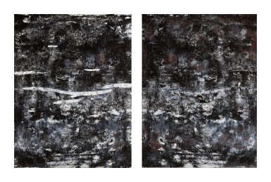 View full screen - View 1 of Lot 25. PATRIK HÁBL | BLACK COMPOSITION I+II, DIPTYCH .