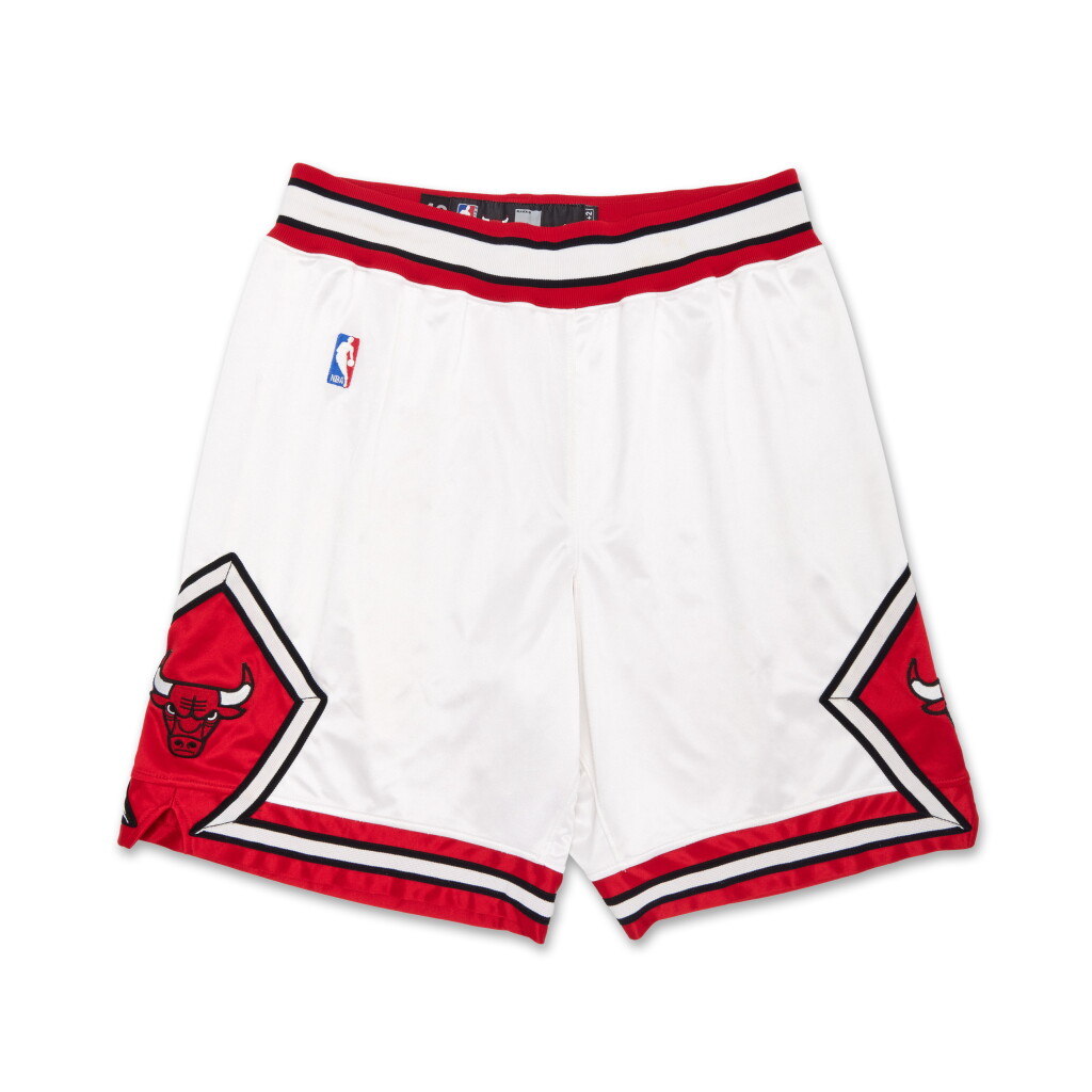 View full screen - View 1 of Lot 171. Derrick Rose Chicago Bulls Game Issued Shorts.