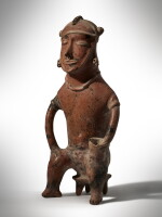 Jalisco Figure on a Stool, Pihuamo style, Protoclassic, circa 100 BC - AD 250
