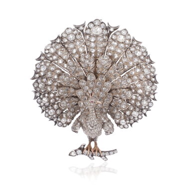 View full screen - View 1 of Lot 715. Diamond pendant, second half of the 19th century.