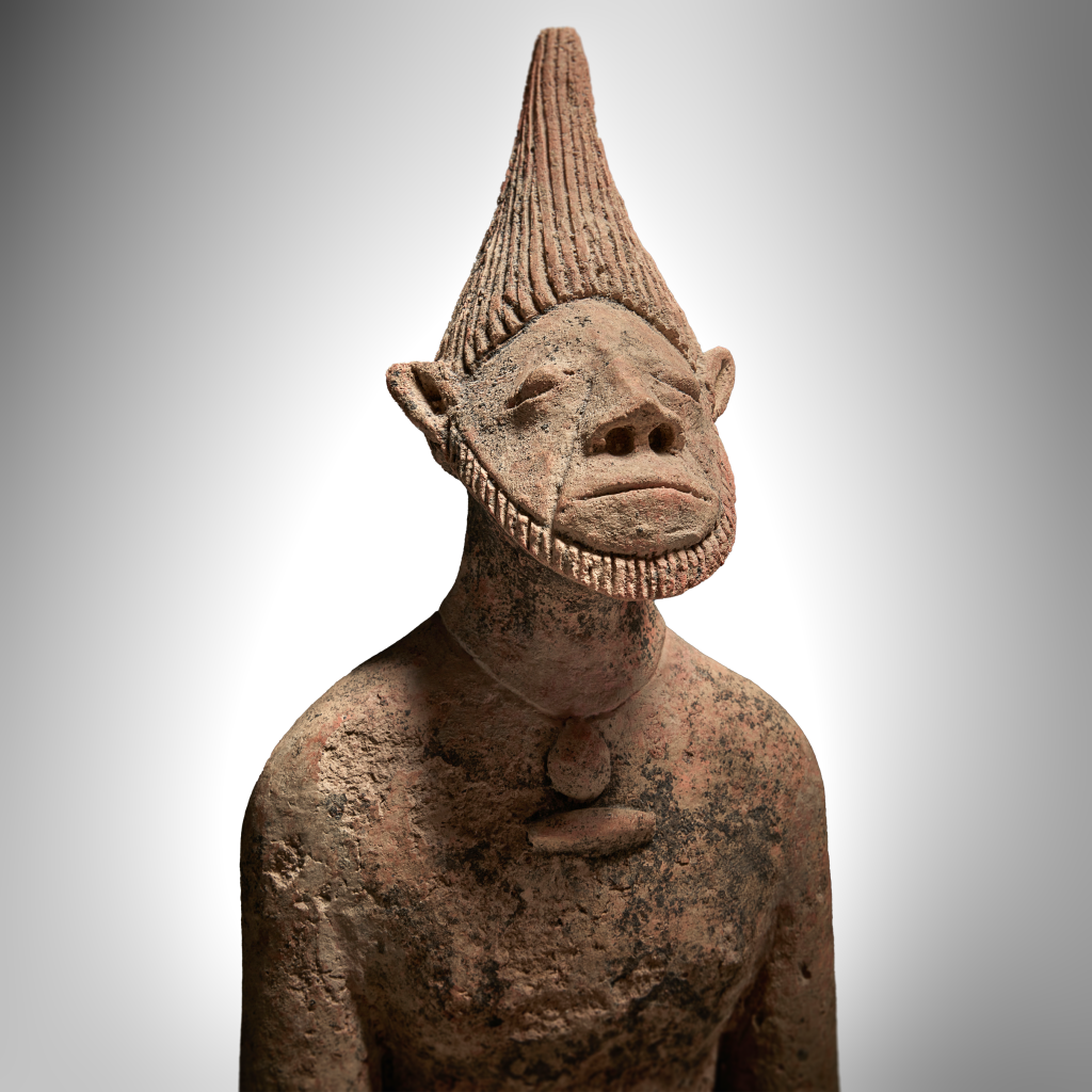 View full screen - View 1 of Lot 68. Seated Figure, Middle Niger Civilization, Mali.