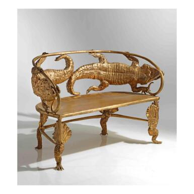 View full screen - View 1 of Lot 147. "Crocodile" Settee.