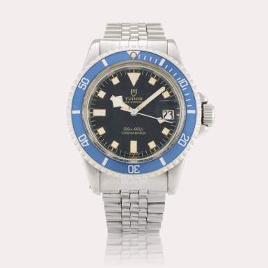 View full screen - View 1 of Lot 229. Reference 9411/0 Submariner ‘Snowflake’ | A stainless steel automatic wristwatch with date and bracelet, Circa 1970.