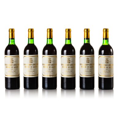 View full screen - View 1 of Lot 128. Château Pichon Longueville, Lalande 1982 (12 BT).