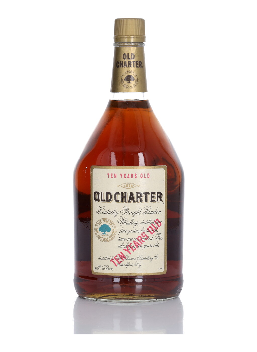 View full screen - View 1 of Lot 287. Old Charter 10 Year Old 86 Proof NV (1 Bottle 1.75 Litre).