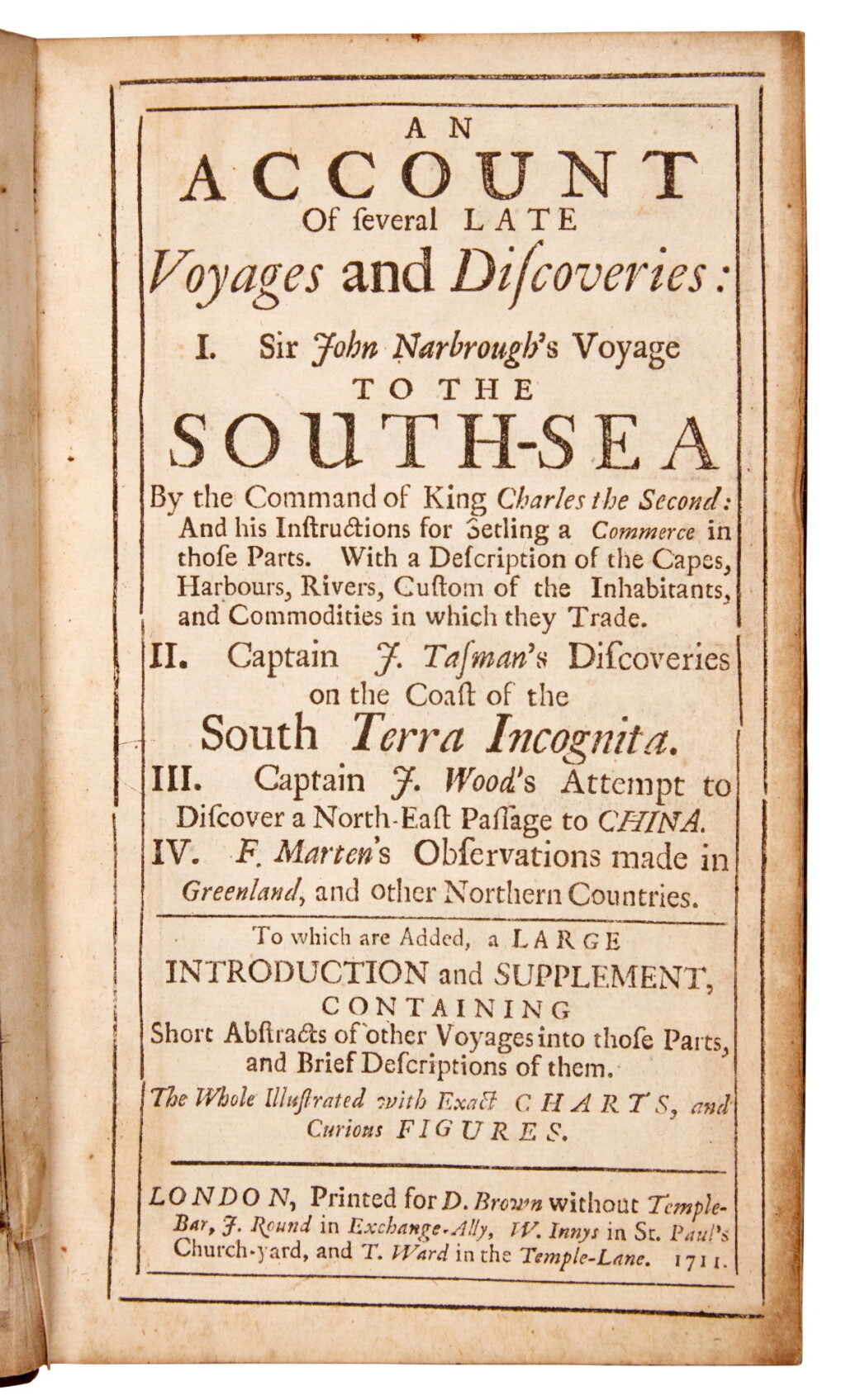 View full screen - View 1 of Lot 40. Sir John Narbrough, and others | An Account of several late voyages and discoveries, 1711.