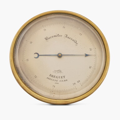 View full screen - View 1 of Lot 432. No. 3136 | A rare and early aneroid barometer, Circa 1865.