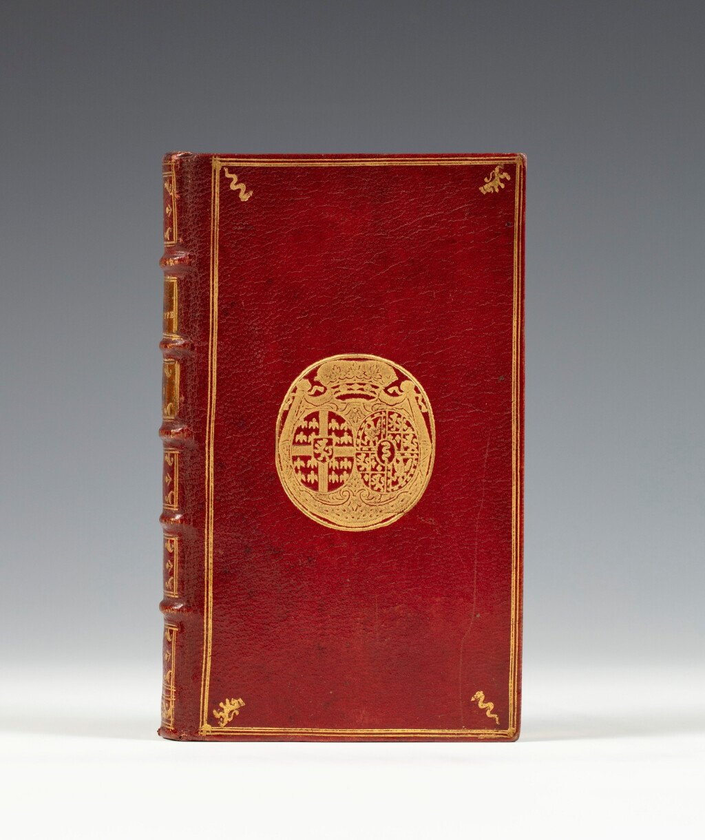 View full screen - View 1 of Lot 11. Histoire de l'admirable Don Quichotte... Paris, 1741. 14 vol. in-12. Maroquin rouge, armes dorées..