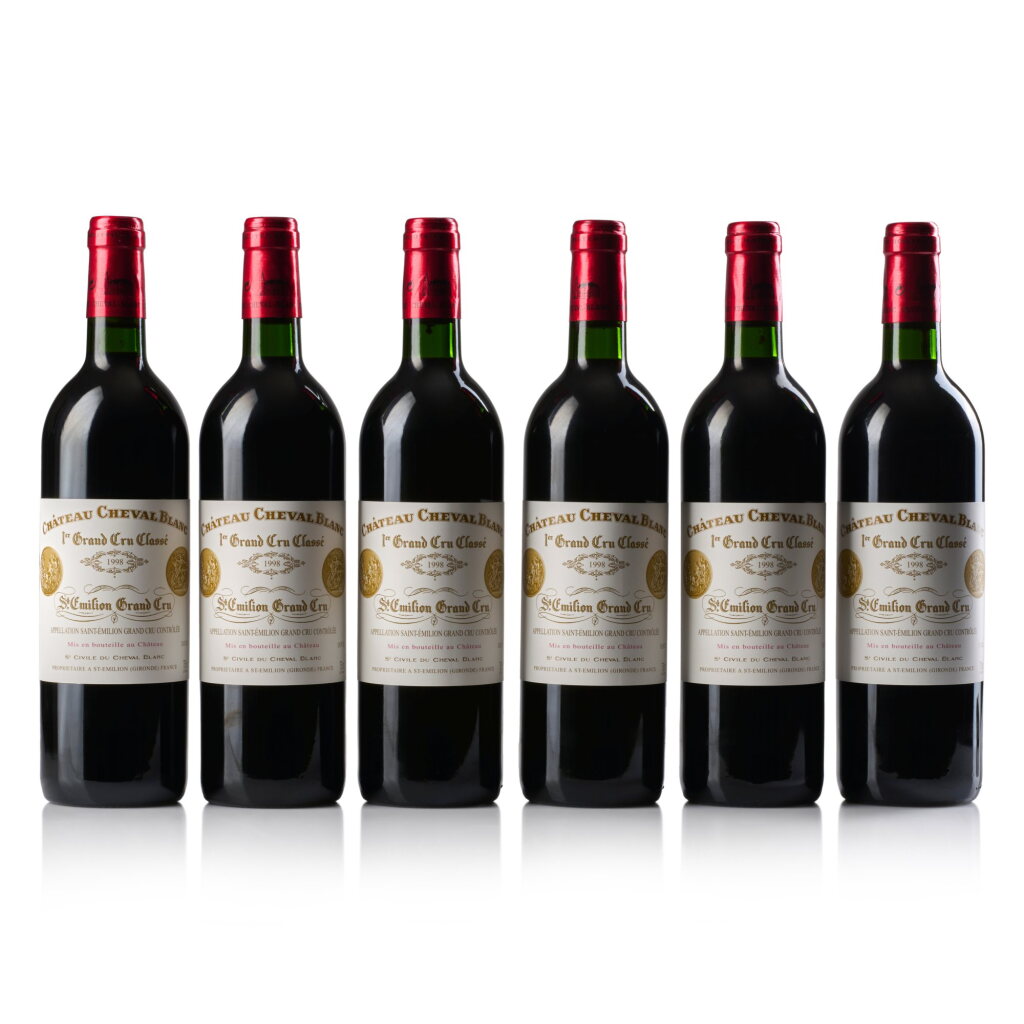 View full screen - View 1 of Lot 132. Château Cheval Blanc 1998 (6 BT).