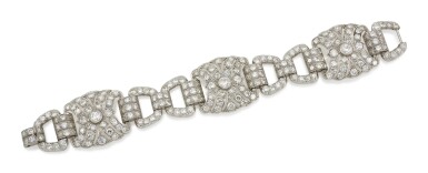 View full screen - View 1 of Lot 17. DIAMOND BRACELET (BRACCIALE IN DIAMANTI) , 1930S.