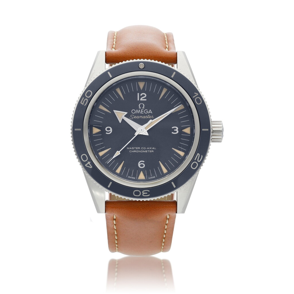 View full screen - View 1 of Lot 8054. Seamaster 300, Reference 233.92.41.21.03.001, A titanium anti-magnetic wristwatch with co-axial escapement, Circa 2020 | 歐米茄 海馬系列 300 型號233.92.41.21.03.001 鈦金屬防磁腕錶,備同軸擒縱,約2020年製.
