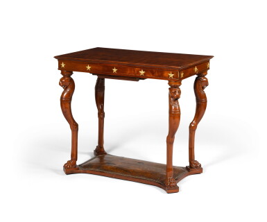View full screen - View 1 of Lot 4. An Empire mahogany and mahogany veneered table liseuse, circa 1810.