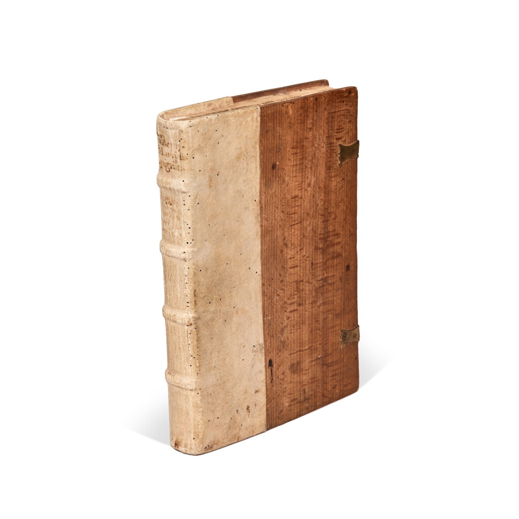 View full screen - View 1 of Lot 1157. Martialis, Epigrammata cum duobus commentis, Venice, 1493, contemporary Ulm binding, half pigskin over wooden boards.