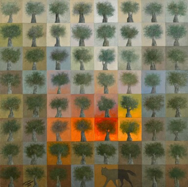 View full screen - View 1 of Lot 61. SULEIMAN MANSOUR | FIRE IN THE FIELD.