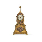 A George III Paste-Set Ormolu Quarter Striking Musical Automaton Clock for the Chinese Market, unsigned, circa 1790