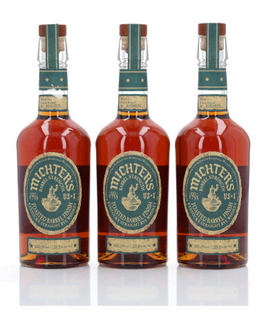 View full screen - View 1 of Lot 436. Michter's Toasted Barrel Rye 110 Proof NV (3 Bottles 75cl).