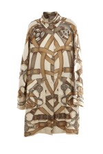 Printed silk trenchcoat, Hermès