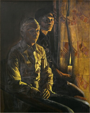 View full screen - View 1 of Lot 889. Do Quang Em | Self portrait with friend 與朋友的自畫像.