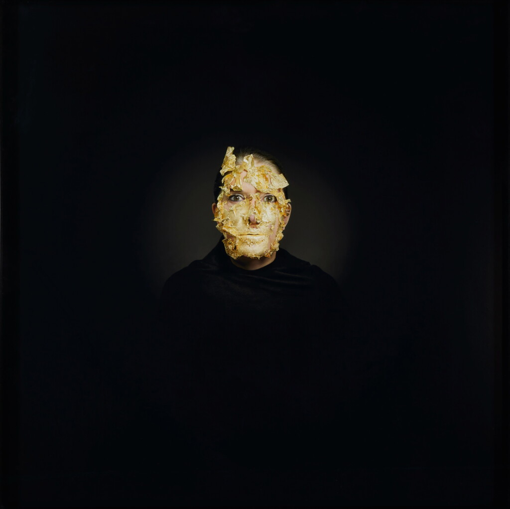 View full screen - View 1 of Lot 146. Gold Mask.