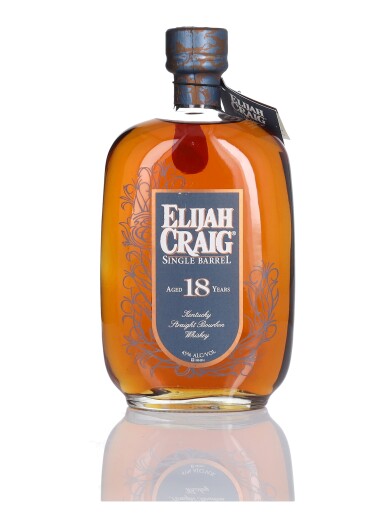 View full screen - View 1 of Lot 341. Elijah Craig Single Barrel 18 Year Old 45.0 abv 1997 (1 BT 75cl).