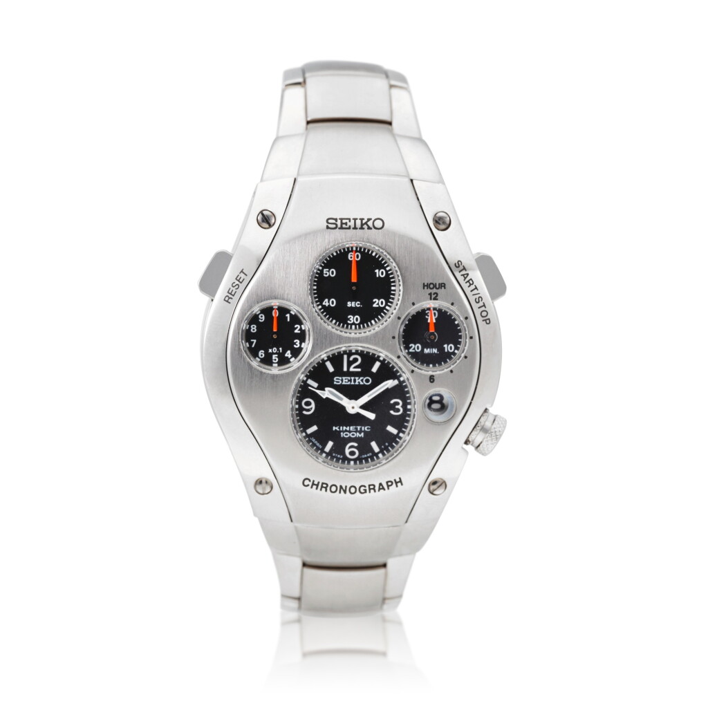 View full screen - View 1 of Lot 57. Sportura Chronograph, Ref. 9T82-0A50 | A stainless steel chronograph with bracelet | Circa 1995.