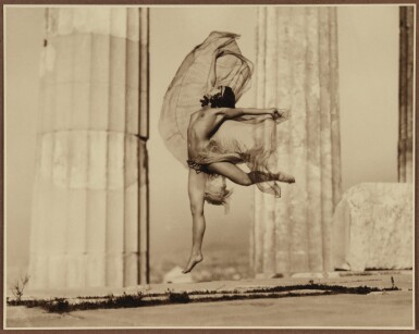 View full screen - View 1 of Lot 12. ELLI SERAIDARI (NELLY'S) | ATHÈNES - "NICOLSCA" DANSANT DANS LE PARTHENON, 1929.