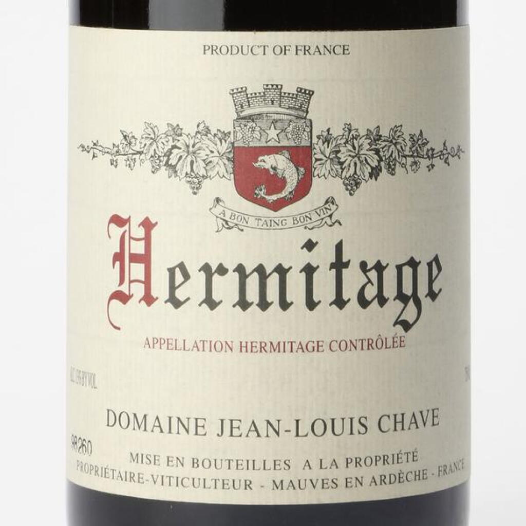 View full screen - View 1 of Lot 75. Hermitage 1980 Jean-Louis Chave (1 BT).