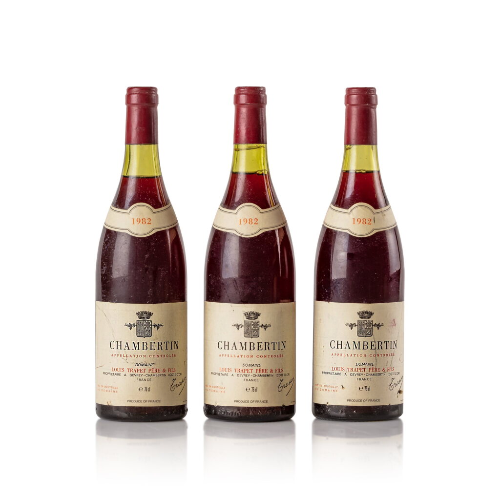 View full screen - View 1 of Lot 214. Chambertin 1982 Trapet Père et Fils (3 BT).